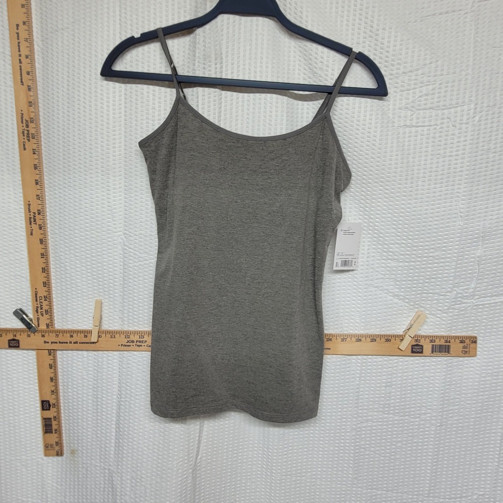 SO Goods For Life Gray Cami with Shelf Bra Adjustable Straps Size M